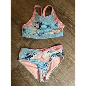 Athleta Girl Two Piece Tankini Bathing Suit M 8-10